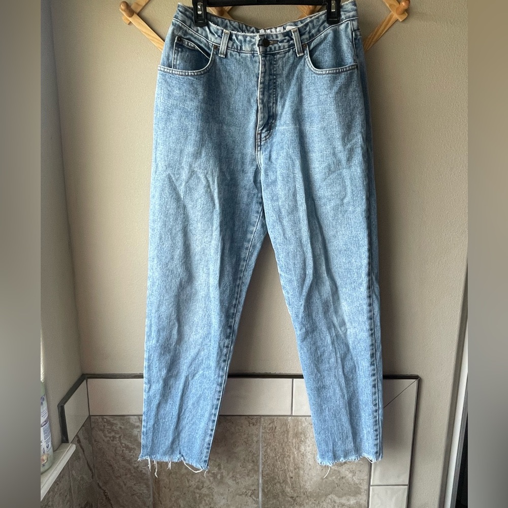 French Dressing.  Vintage.High waisted baggy straight jeans. Size 12.